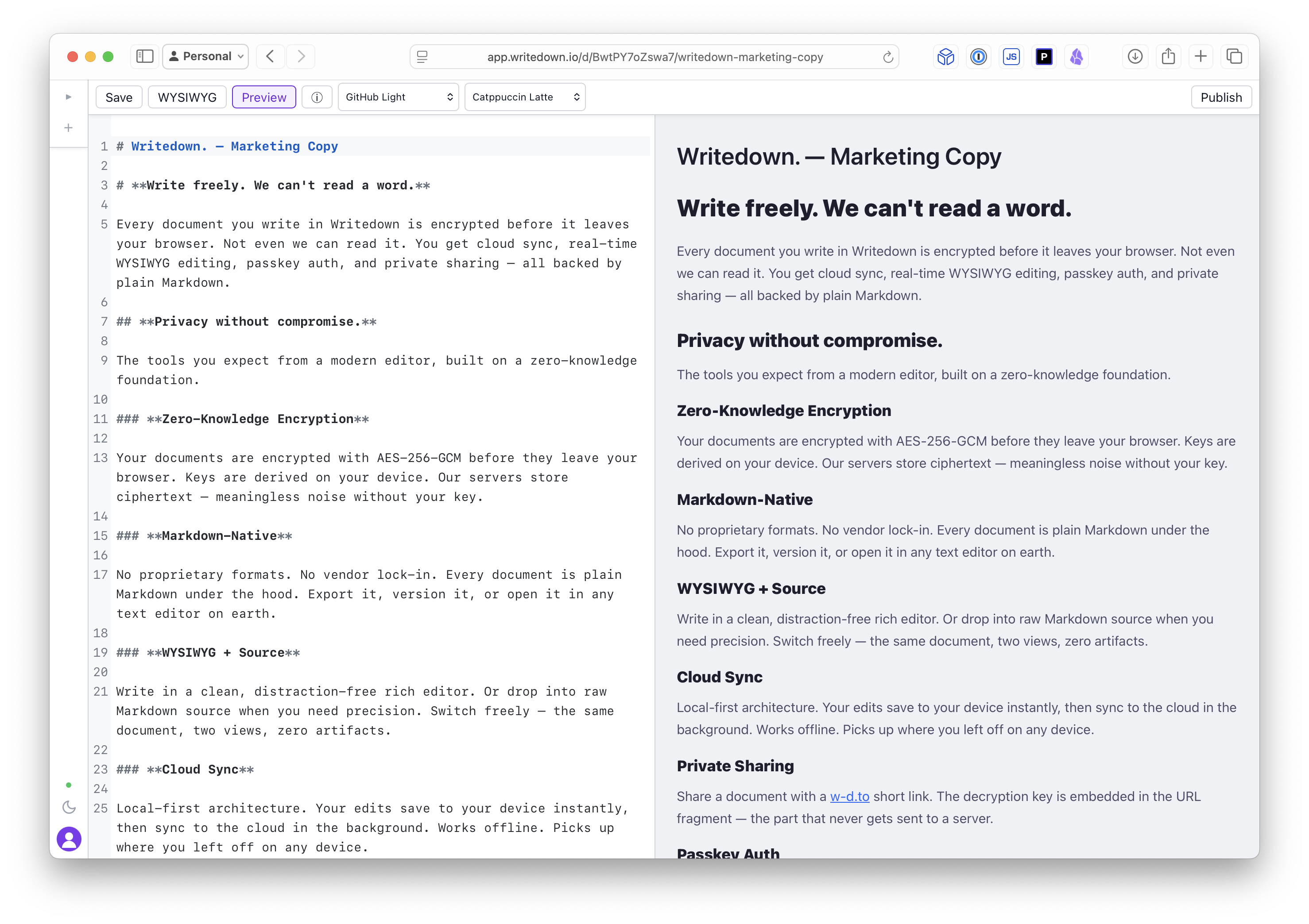 Writedown App Screenshot 5