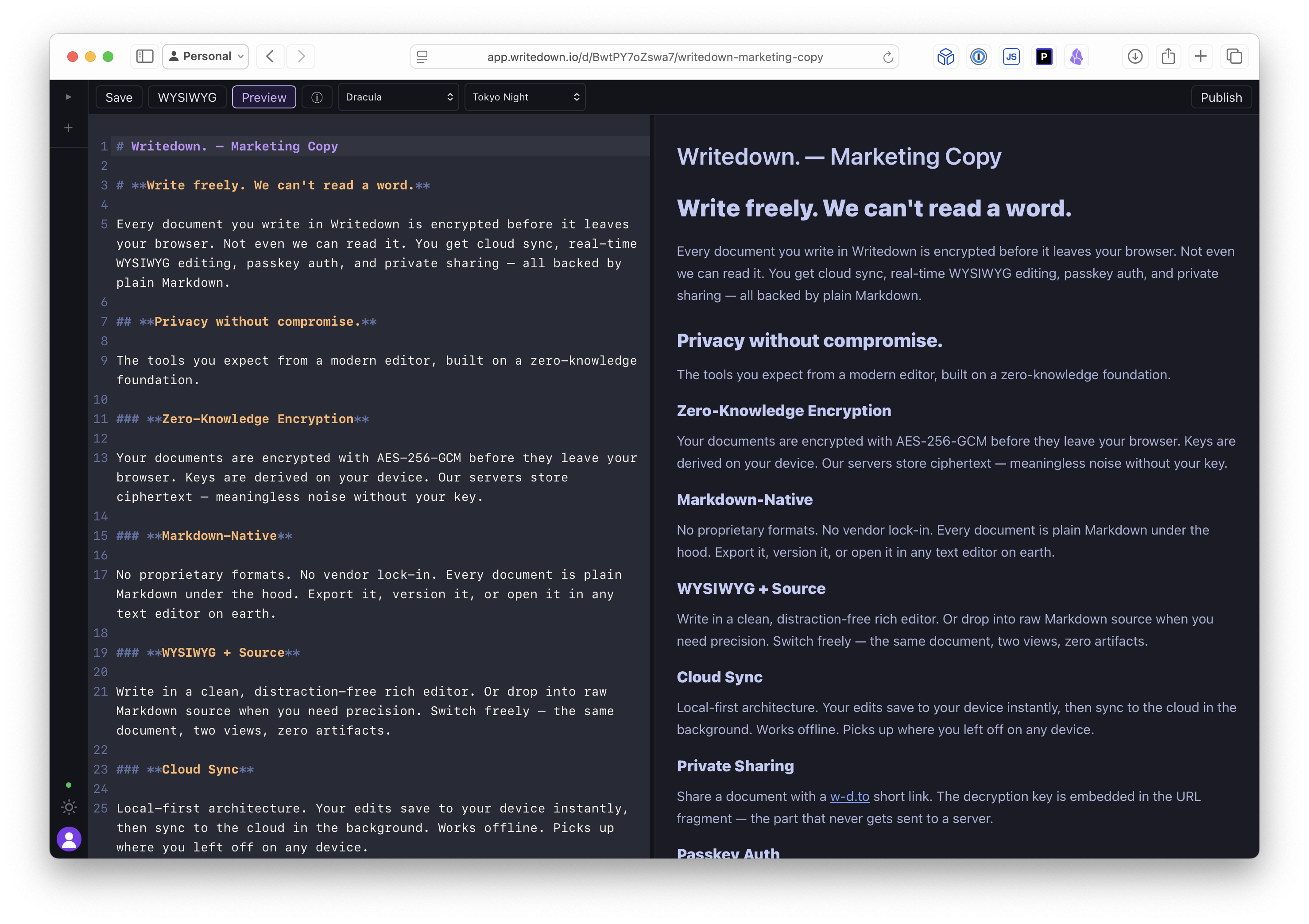 Writedown App Screenshot 6